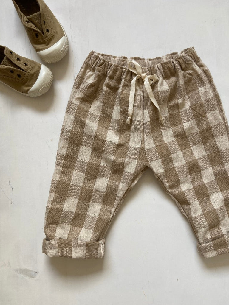 Pantalon Vichy Ficelle