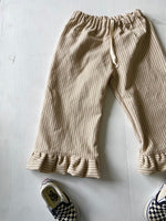 Charger l'image dans la galerie, Pantalon Volanté rayures Beige
