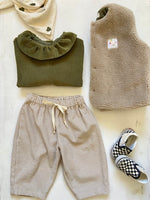 Charger l'image dans la galerie, Foulard en Gaze Coeur Olive

