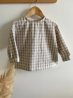 Charger l'image dans la galerie, Blouse Oversize Vichy Beige
