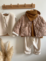 Charger l&#39;image dans la galerie, Veste matelassée Vichy Caramel
