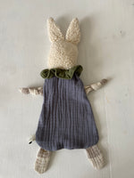 Charger l&#39;image dans la galerie, Doudou Lapin Chiffon Gris anthracite
