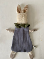 Charger l&#39;image dans la galerie, Doudou Lapin Chiffon Gris anthracite
