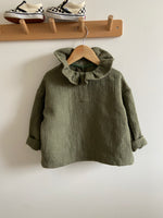 Charger l'image dans la galerie, Blouse Oversize à Col Lin Kaki
