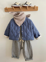 Charger l'image dans la galerie, Foulard en Gaze de Coton Gris cailloux

