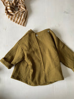 Charger l'image dans la galerie, Blouse à double boutonnage Olive
