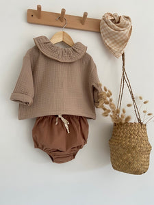 Bloomer en coton lavé Cacao