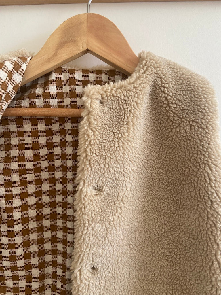 Veste Sherpa Brun