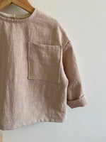 Charger l&#39;image dans la galerie, Blouse Oversize en lin Beige
