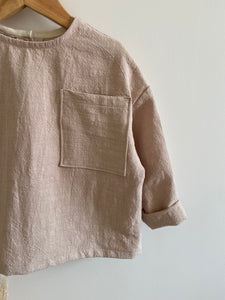 Blouse Oversize en lin Beige