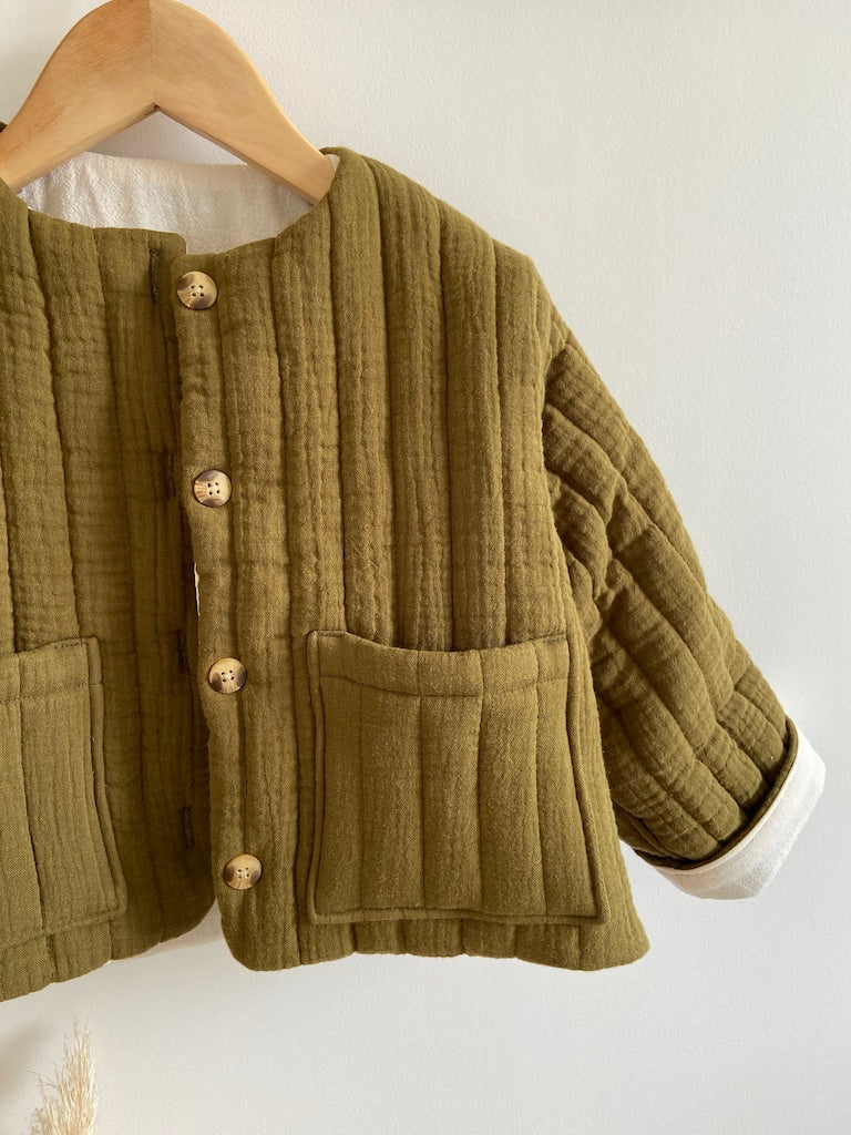 Veste matelassée Vert Olive