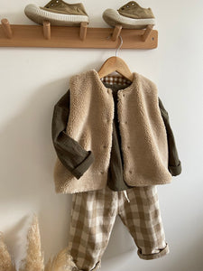 Blouse Oversize en Gaze de coton Kaki
