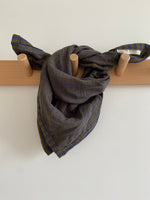 Charger l&#39;image dans la galerie, Foulard à rayures Marine et Bronze
