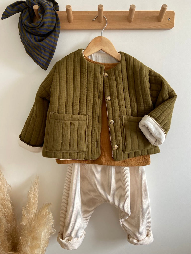 Veste matelassée Vert Olive