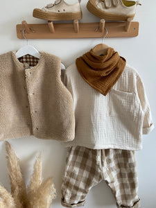 Foulard en Gaze de Coton Bronze