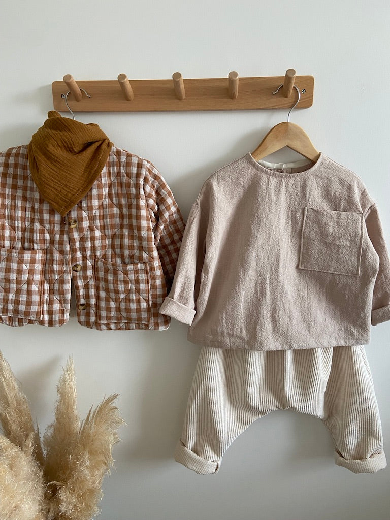 Blouse Oversize en lin Beige