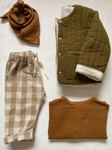 Pantalon Vichy Ficelle