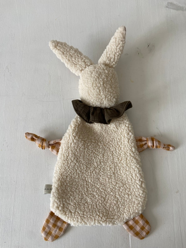Doudou Lapin Chiffon Gris clair
