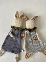 Charger l&#39;image dans la galerie, Doudou Lapin Chiffon Gris clair
