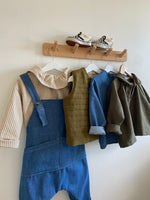 Charger l'image dans la galerie, Blouse Oversize à Col Rayures Beige
