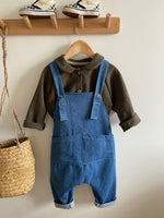 Charger l'image dans la galerie, Blouse raglan col claudine en Lin Kaki
