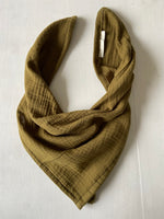 Charger l'image dans la galerie, Foulard en Gaze de Coton Olive
