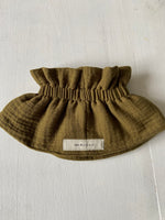 Charger l'image dans la galerie, Col amovible gaze de coton Olive
