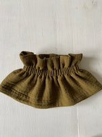 Charger l'image dans la galerie, Col amovible gaze de coton Olive
