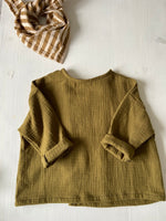 Charger l'image dans la galerie, Blouse à double boutonnage Olive
