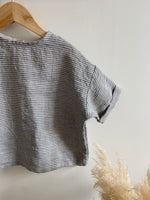 Charger l'image dans la galerie, Blouse manches courtes Lin rayé
