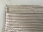 Charger l'image dans la galerie, Foulard en Gaze de Coton rayé Beige et Blanc
