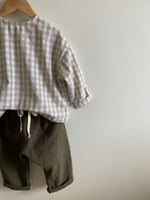 Charger l'image dans la galerie, Blouse Oversize Vichy Beige
