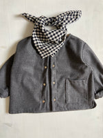 Charger l'image dans la galerie, Veste Oversize Flanelle Gris Anthracite
