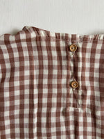 Charger l'image dans la galerie, Blouse Oversize Vichy Marron

