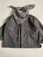 Charger l'image dans la galerie, Foulard Vichy Noir Lin
