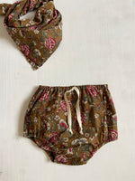 Charger l'image dans la galerie, Foulard Coton Indien Kaki et Rose
