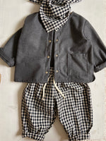 Charger l'image dans la galerie, Veste Oversize Flanelle Gris Anthracite
