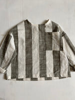 Charger l'image dans la galerie, Blouse Oversize Rayures Kaki
