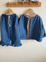 Charger l'image dans la galerie, Blouse Oversize Vichy Marron
