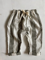 Charger l'image dans la galerie, Pantalon coton rayures Kaki

