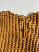 Charger l'image dans la galerie, Blouse Oversize Nid d'abeille Havane
