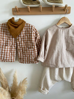 Charger l&#39;image dans la galerie, Veste matelassée Vichy Caramel
