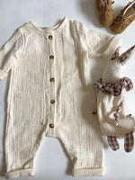 Charger l'image dans la galerie, Doudou Lapin Chiffon Vichy Marron
