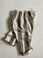 Charger l'image dans la galerie, Pantalon coton rayures Kaki
