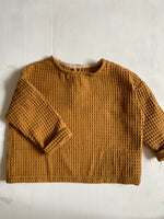 Charger l'image dans la galerie, Blouse Oversize Nid d'abeille Havane
