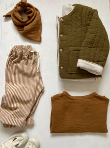 Blouse Oversize en Gaze de coton Bronze