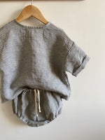 Charger l'image dans la galerie, Blouse manches courtes Lin rayé
