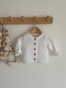 Blouse N.5 en gaze de coton Blanc